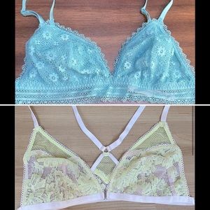 Victoria’s Secret Lace Bralette Set of 2 BUNDLE | Size L